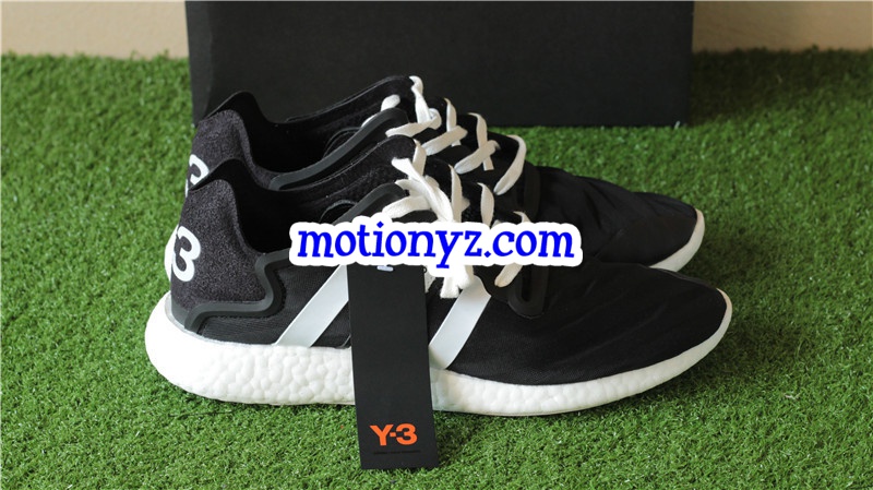 Real Boost Adidas Y3 YOHJI Run Black White